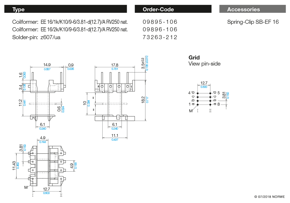 EE 16/2k/K10/9-6/3,81-d(12,7)/A RV250 nat. technical preview