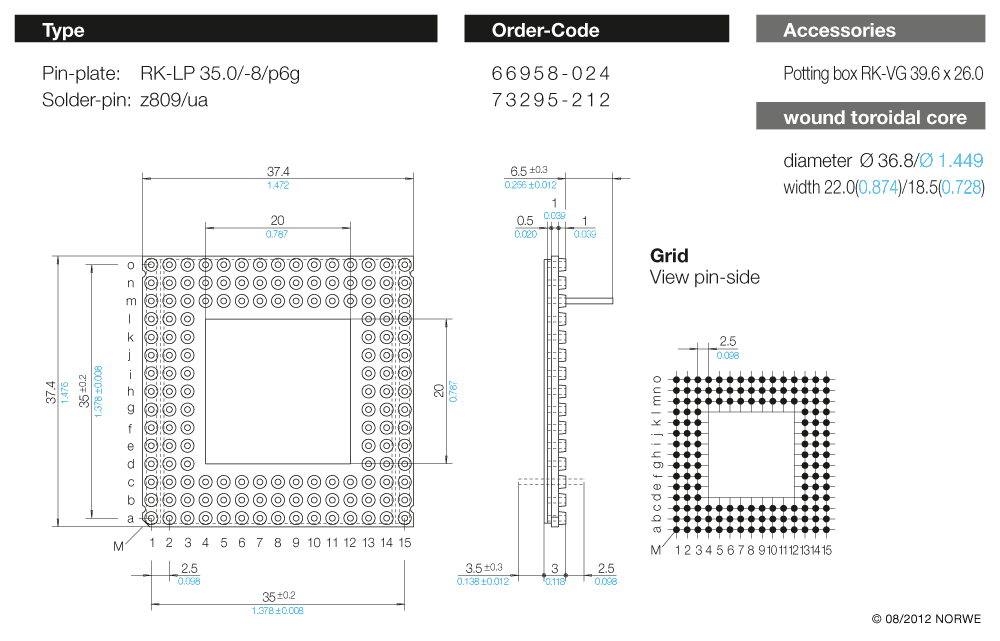 RK-LP 35,0/-8/p6g technical product visual