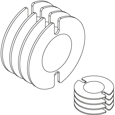 C 14x8 - C 47x28 Three-Chamber Coil Formers technical product overview