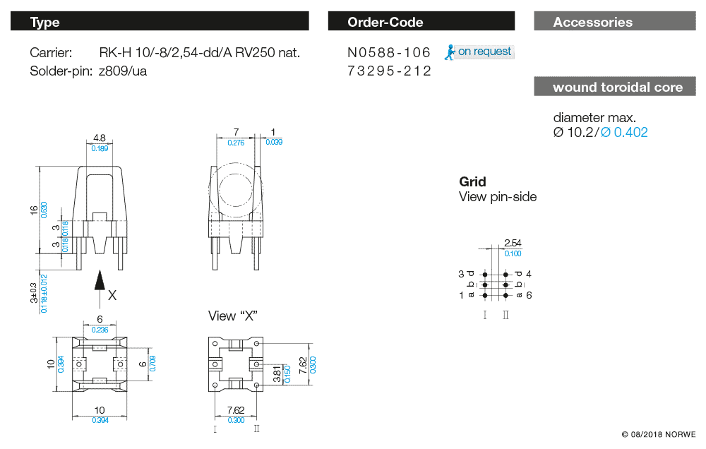 RK-H 10/-8/2,54-dd/A RV250 nat. technical preview