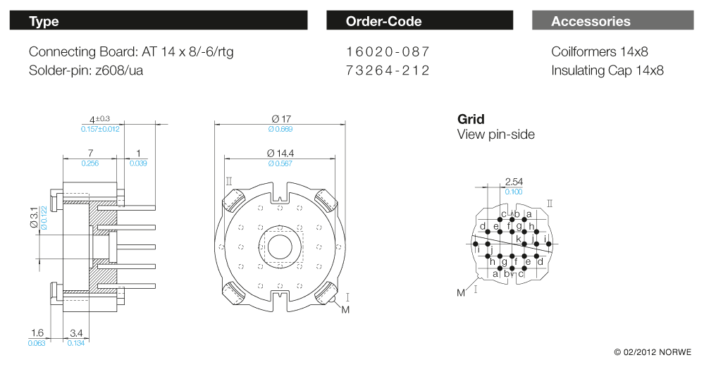 AT 14 x 8/-6/rtg nat. technical product visual
