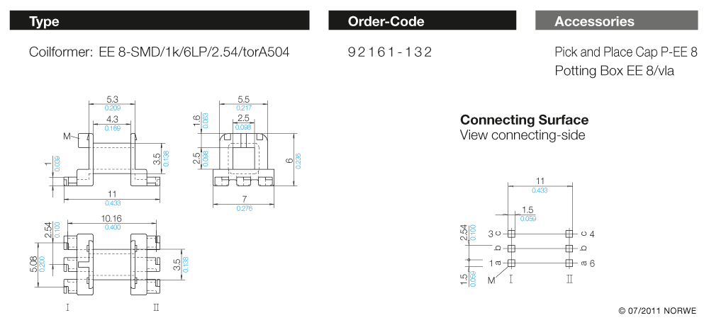 EE 8-SMD/1k/6LP/2,54/torA504 technical preview