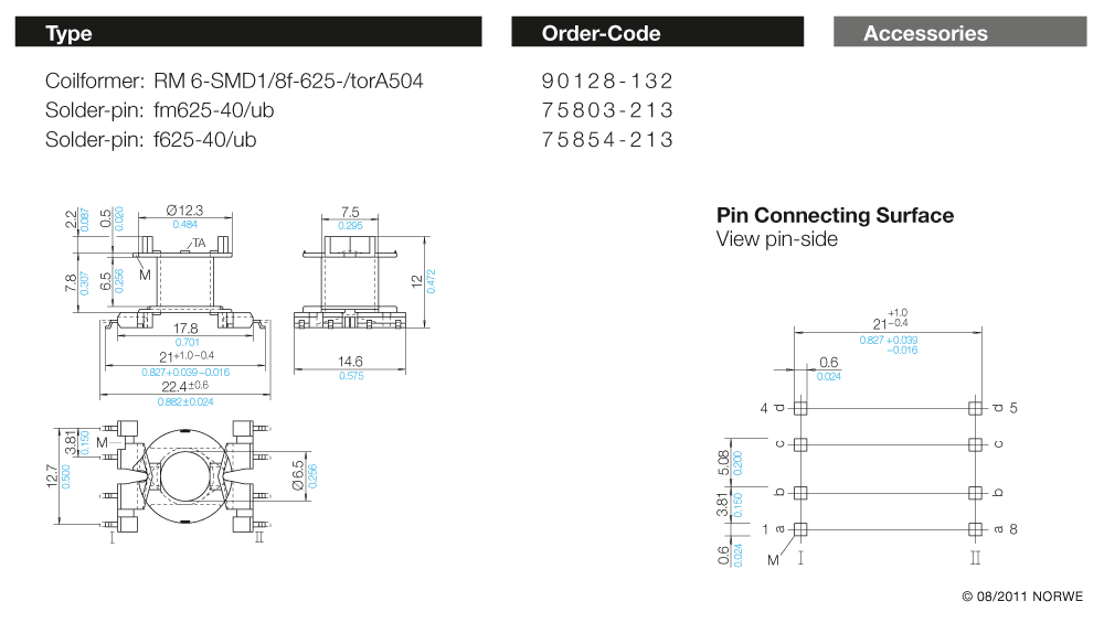 RM 6-SMD1/8f-625-/torA504 technical product visual