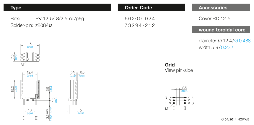 RV 12-5/-8/2,5-ce/p6g technical product visual
