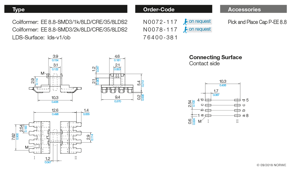 EE 8,8-SMD3/1k/8LD/2,54/CRE/35/8LDS2 technical product visual