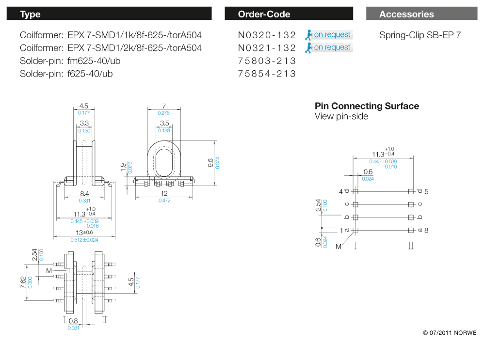 EPX 7-SMD1/2k/8f-625-/torA504 technical product visual