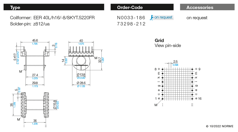 EER 40L/h16/-8/SKYT.5220FR technical product visual