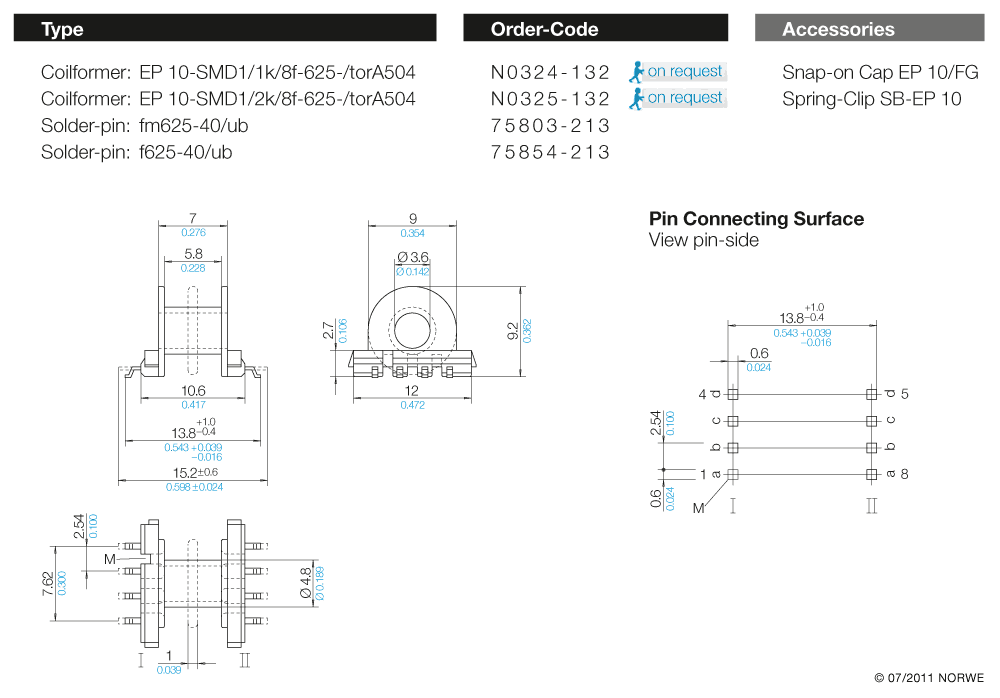 EP 10-SMD1/1k/8f-625-/torA504 technical product visual
