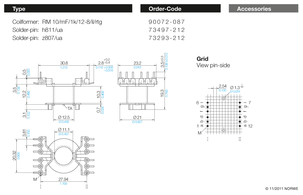 RM 10/mF/1k/12-8/il/rtg nat. technical product visual