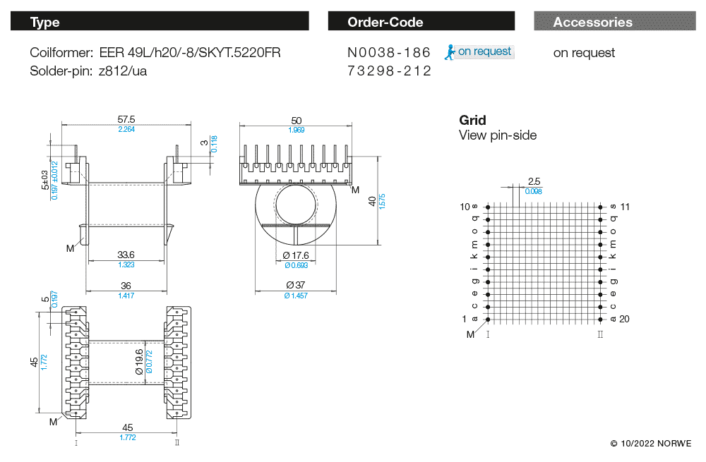 EER 49L/h20/-8/SKYT.5220FR technical preview