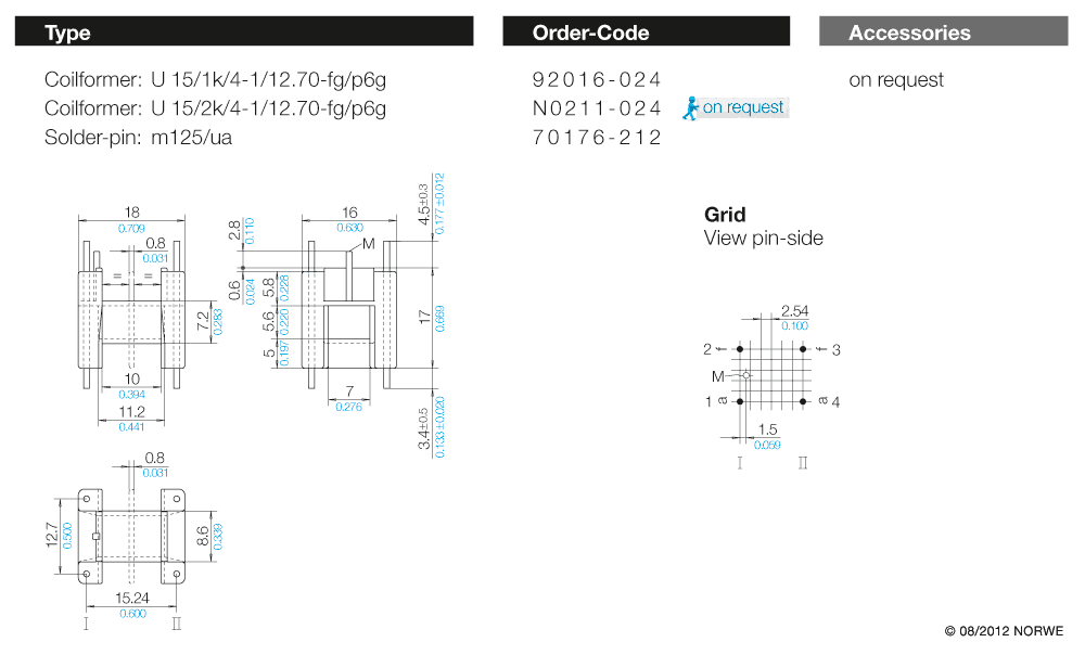 U 15/2k/4-1/12,70-fg/p6g technical product visual