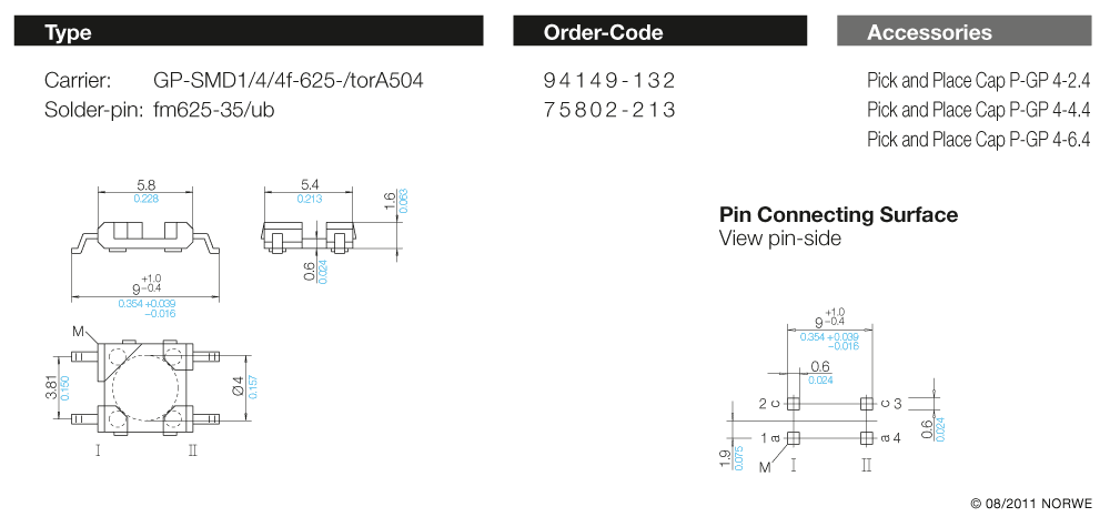 GP-SMD1/4/4f-625-/torA504 technical preview
