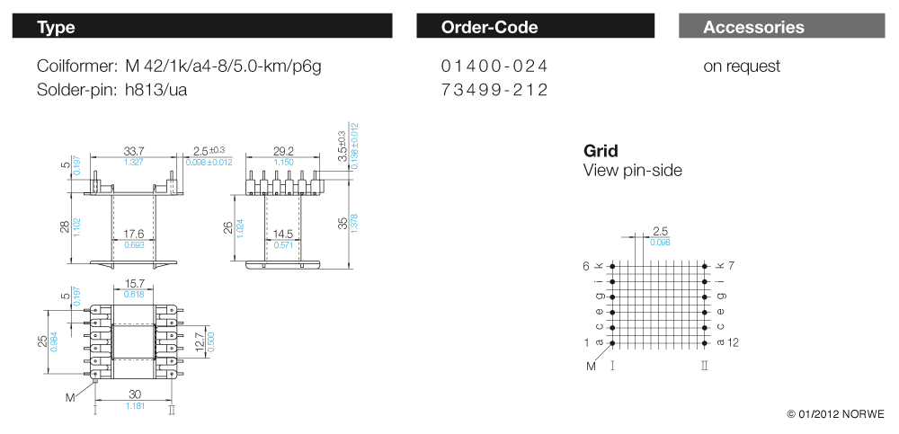 M 42/1k/a4-8/5,0-km/p6g technical product visual