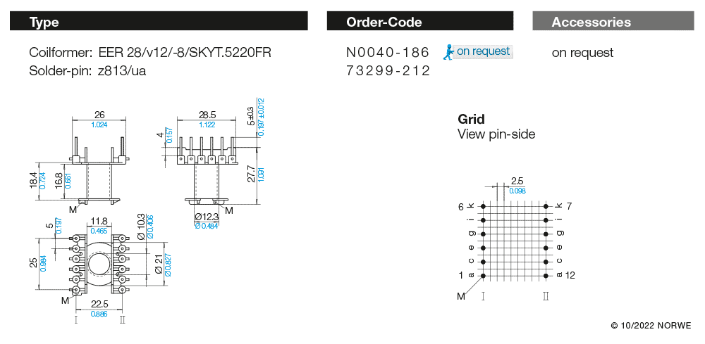 EER 28/v12/-8/SKYT.5220FR technical product visual