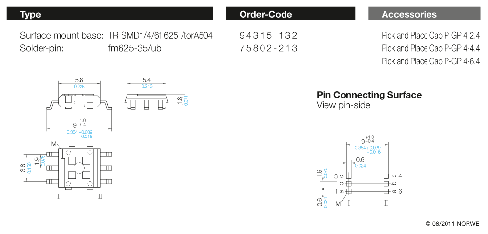 TR-SMD1/4/6f-625-/torA504 technical preview