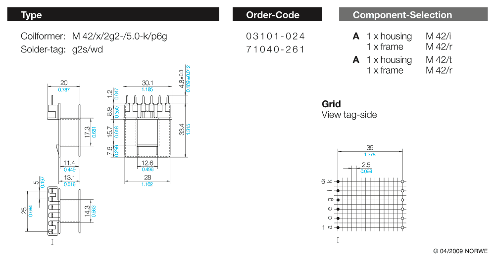 M 42/x/2g2-/5,0-k/p6g technical product visual