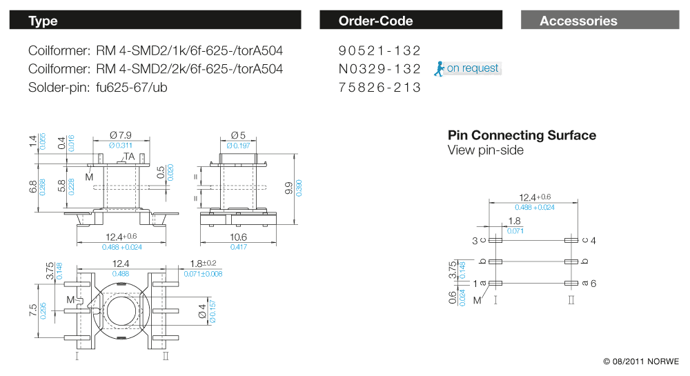 RM 4-SMD2/1k/6f-625-/torA504 technical product visual