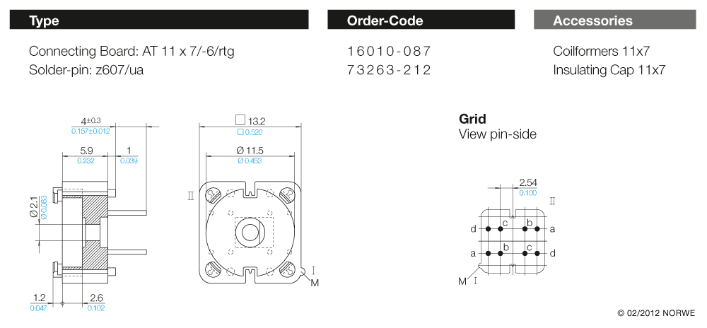 AT 11 x 7/-6/rtg nat. technical product visual