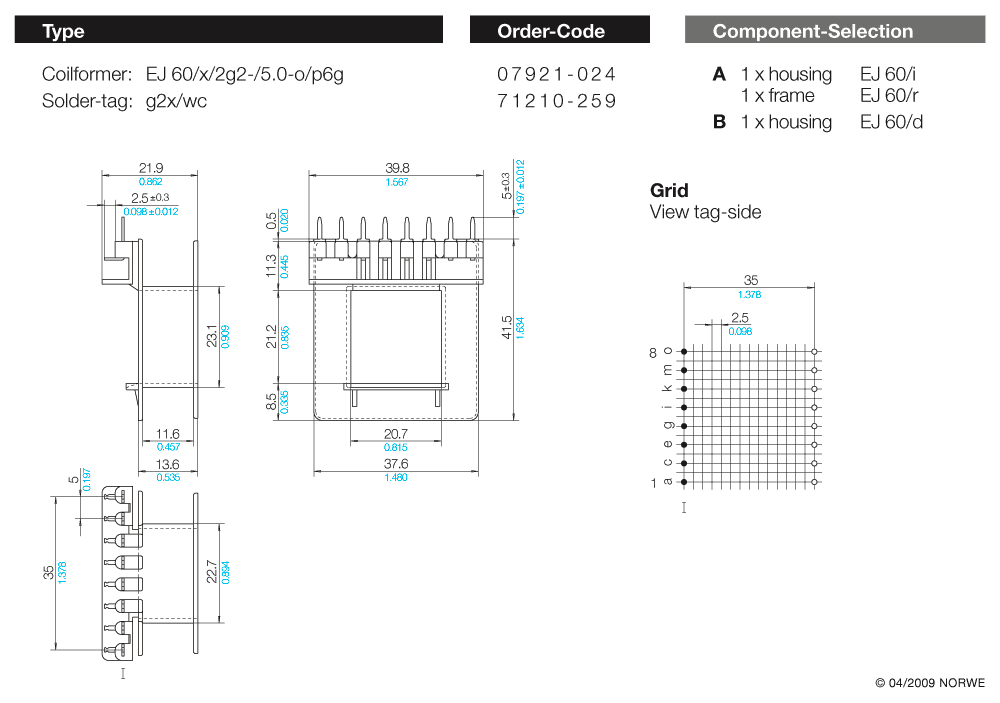 EJ 60/xy/2g2-/5,0-o/p6g technical preview