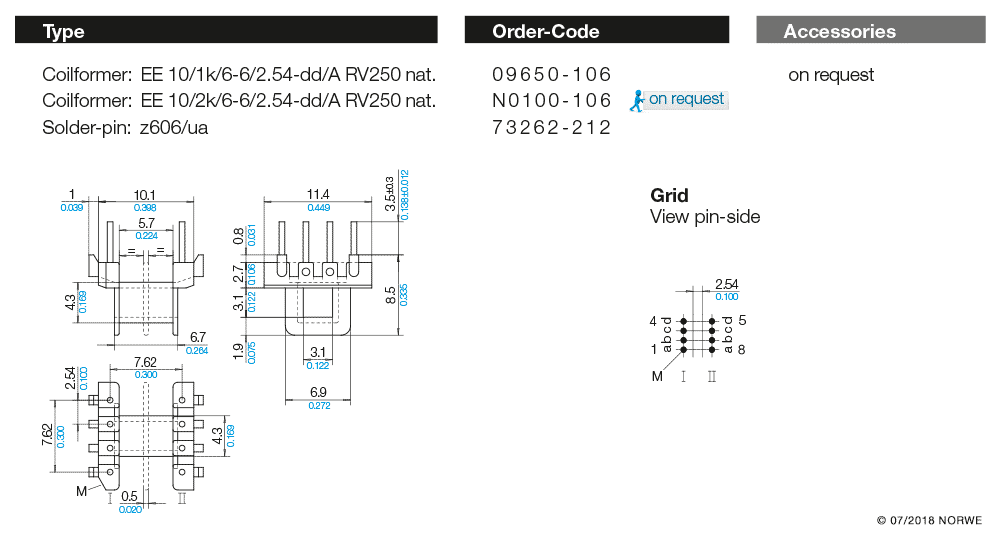 EE 10/1k/6-6/2,54-dd/A RV250 nat. technical preview