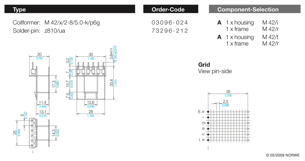 M 42/x/2-8/5,0-k/p6g technical product visual