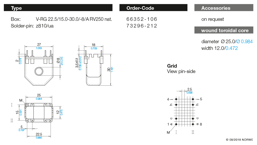V-RG 22,5/15,0-30,0/-8/A RV250 nat. technical preview
