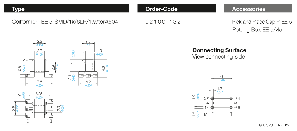 EE 5-SMD/1k/6LP/1,9/torA504 technical preview