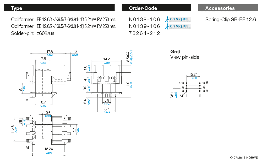 EE 12,6/2k/K9,5/7-6/3,81-d(15,24)/A RV250 nat. technical preview