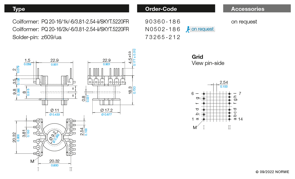 PQ 20-16/1k/-6/3,81-2,54-ii/SKYT.5220FR technical product visual