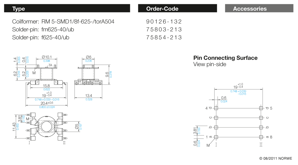 RM 5-SMD1/8f-625-/torA504 technical product visual