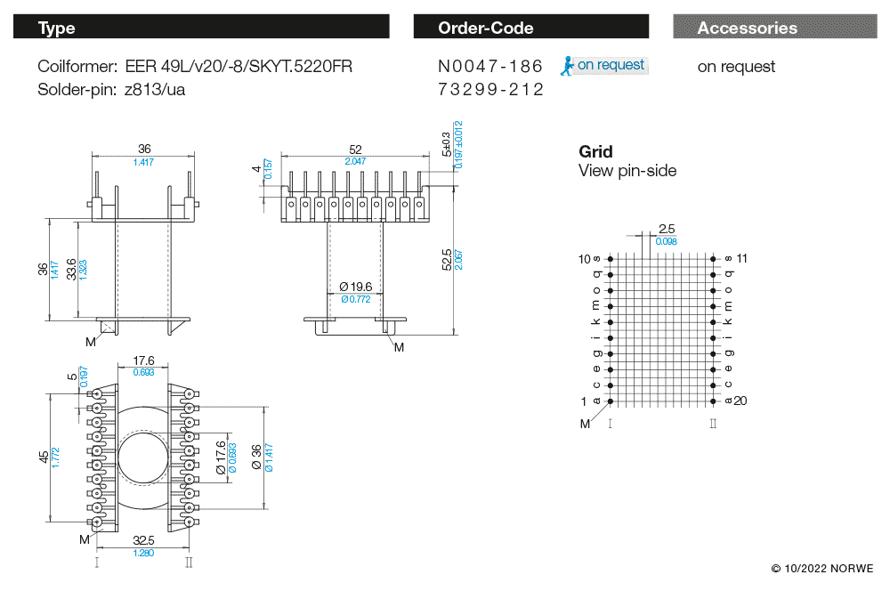 EER 49L/v20/-8/SKYT.5220FR technical product visual