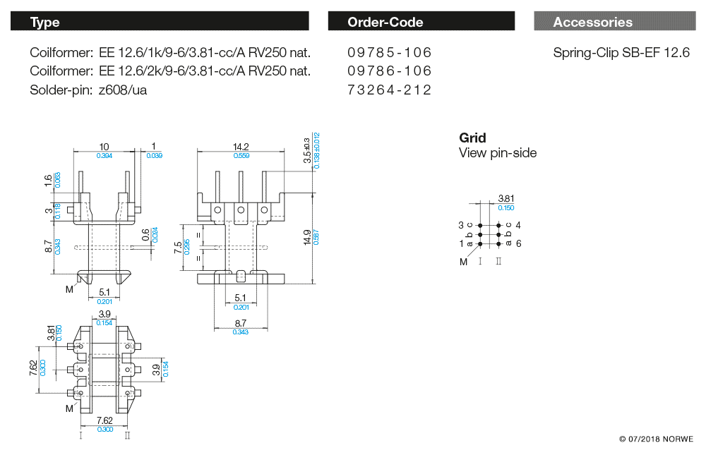 EE 12,6/1k/9-6/3,81-cc/A RV250 nat. technical preview