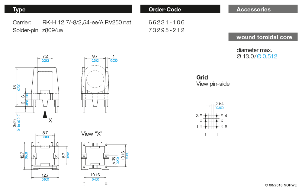 RK-H 12,7/-8/2,54-ee/A RV250 nat. technical preview