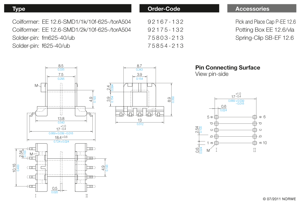 EE 12,6-SMD1/1k/10f-625-/torA504 technical preview