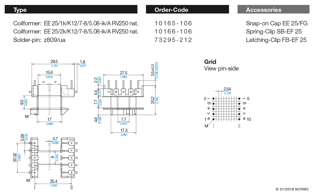 EE 25/2k/K12/7-8/5,08-ik/A RV250 nat. technical preview