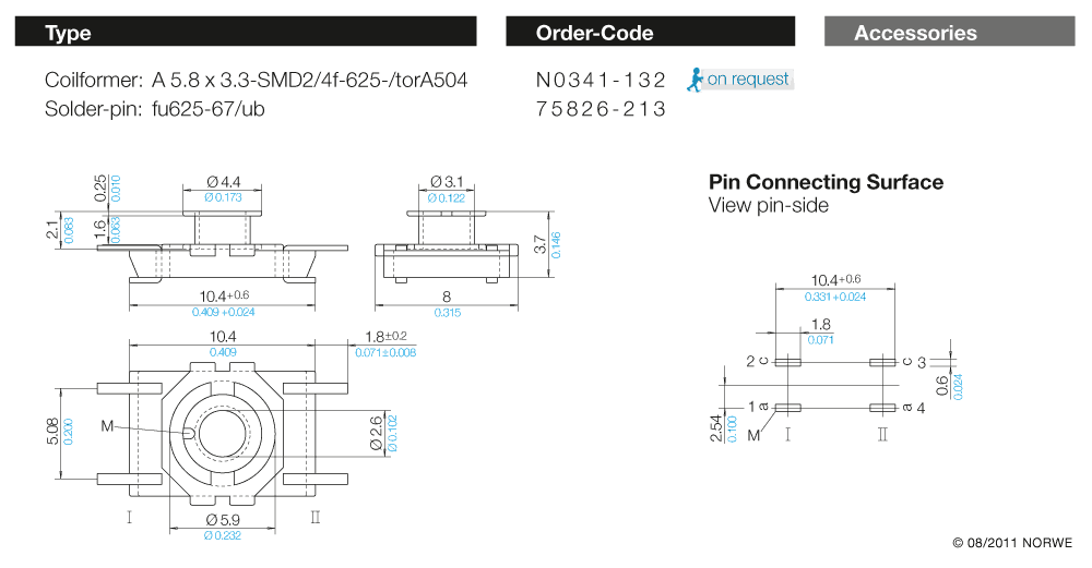 A 5,8 x 3,3-SMD2/4f-625-/torA504 technical preview