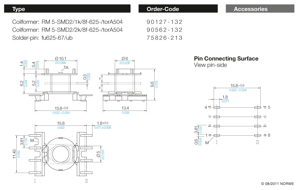 RM 5-SMD2/8f-625-/torA504 technical product visual