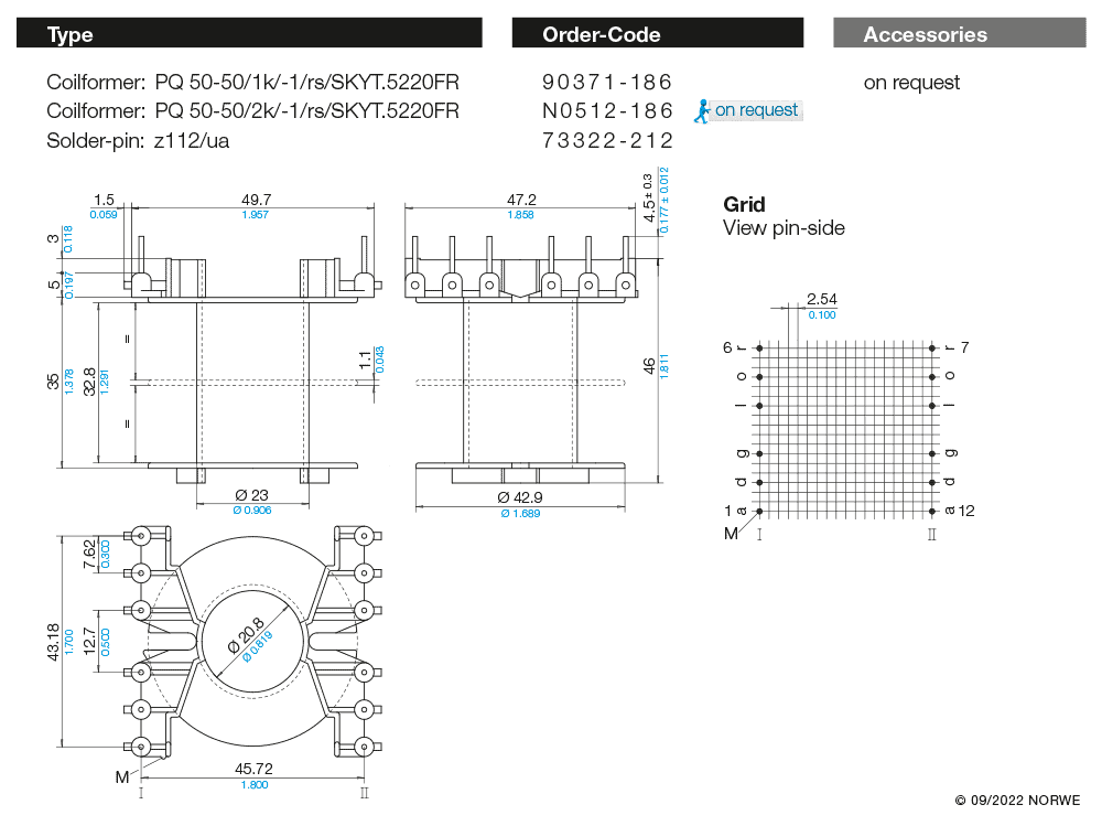PQ 50-50/1k/-1/rs/SKYT.5220FR technical product visual