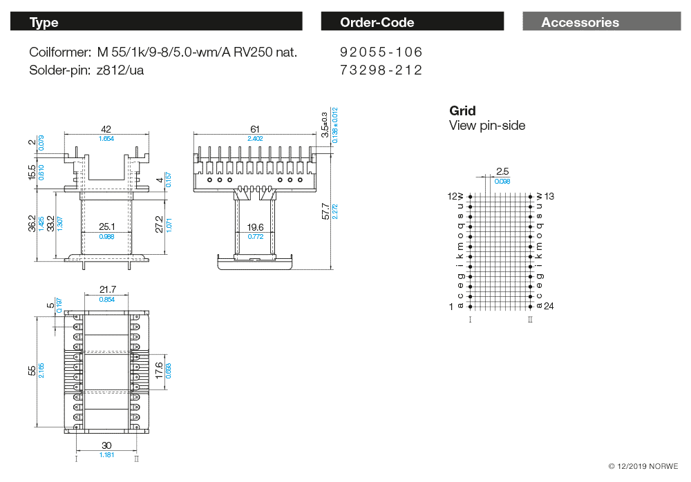 M 55/1k/9-8/5,0-wm/A RV250 nat. technical product visual