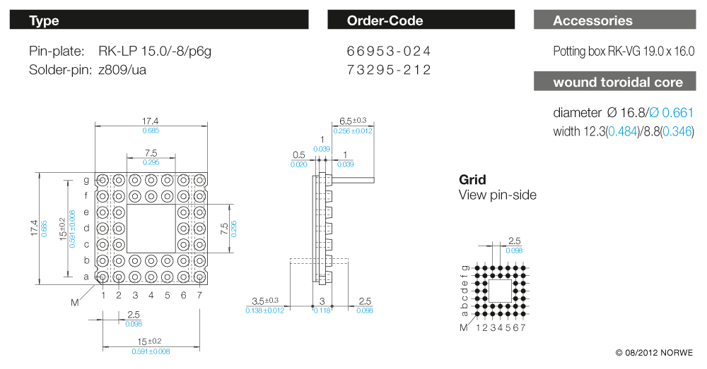 RK-LP 15,0/-8/p6g technical product visual