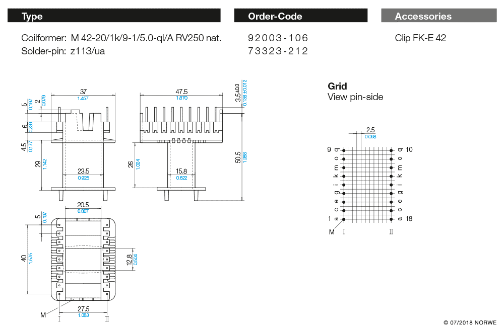 M 42-20/1k/9-1/5,0-ql/A RV250 nat. technical product visual