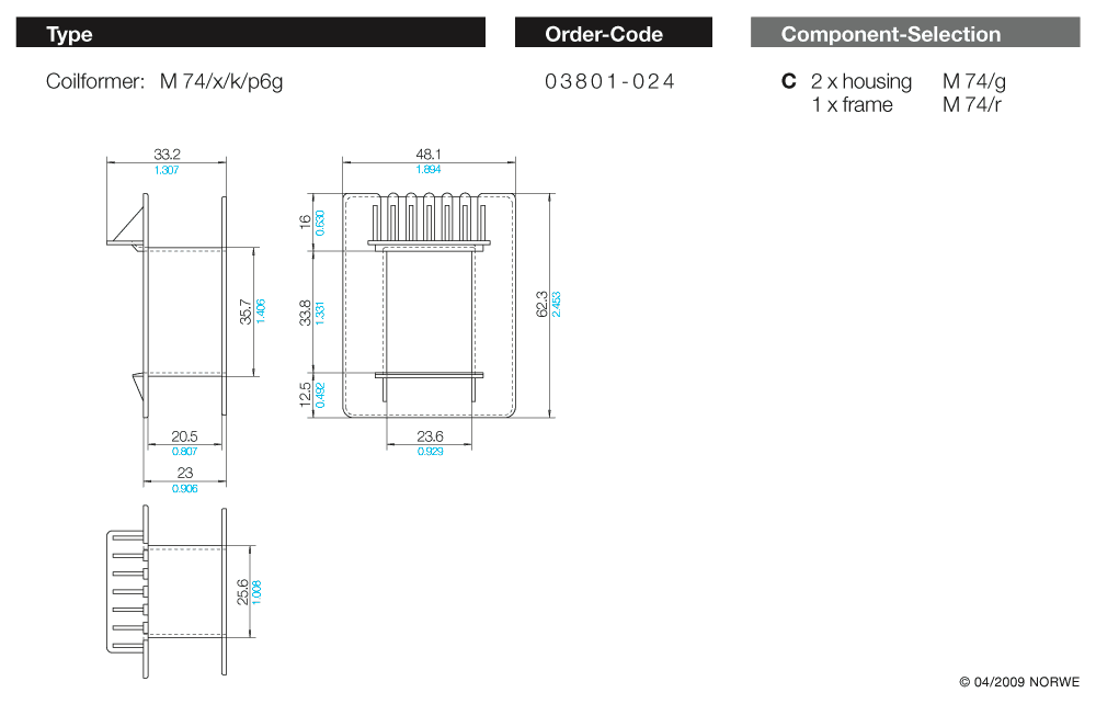 M 74/x/k/p6g technical product visual