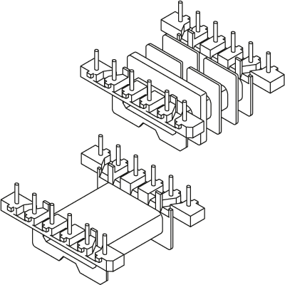 EFD 15 - EFD 30 With z8 Solder Pins technical product overview