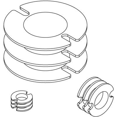 B 9x5 - B 70x42 Two-Chamber Coil Formers technical product overview