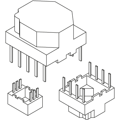 Horizontal Potting Housings H-RG For PCB Technology technical product overview